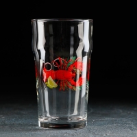 Стакан стеклянный для пива &laquo;Деликатес&raquo;, 570 мл, рисунок МИКС