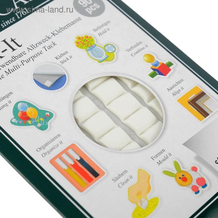 Клеящие подушечки Faber-Castell TACK-IT белые, 90 штук /упаковка, 50 г, блистер Клеящие подушечки Faber-Castell TACK-IT белые, 90 штук /упаковка, 50 г, блистер