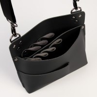 Сумка для мастера 19 &times; 18,5 см, длина ремня 105 см, цвет чёрный