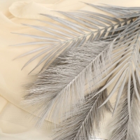 Декор "Перо и пальма" 72 см, серый Декор "Перо и пальма" 72 см, серый