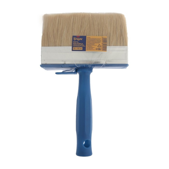 Кисть-макловица ТУНДРА, смешанная щетина, пластиковая рукоятка, 50х140 мм