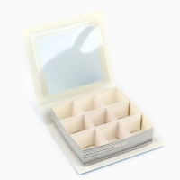 Коробка под 9 конфет с ячейками «Снежная сказка» 14.8 х 13.5 х 3.5 см, Новый год Коробка под 9 конфет с ячейками «Снежная сказка» 14.8 х 13.5 х 3.5 см, Новый год