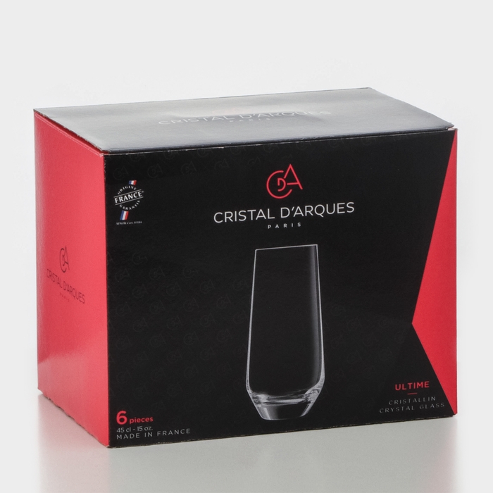 Набор стаканов ULTIME, 450 мл, хрустальное стекло, 6 шт