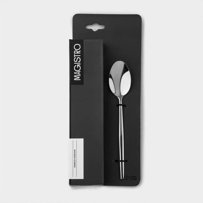 Набор чайных ложек из нержавеющей стали Magistro &laquo;Блинк&raquo;, длина 14,5 см, 6 шт, цвет серебряный