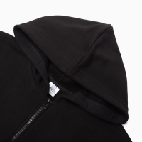 Толстовка с начёсом, цвет чёрный, размер 58