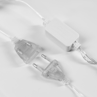 Гирлянда &laquo;Нить&raquo; 2.5 м с насадками &laquo;Фонарики&raquo;, IP20, прозрачная нить, 10 LED, свечение белое, 220 В