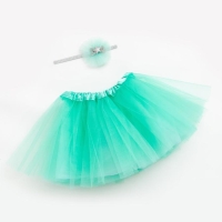 Набор для фотосессии KAFTAN "Звездочка" юбка трёхслойная и повязка на голову, голубой Набор для фотосессии KAFTAN "Звездочка" юбка трёхслойная и повязка на голову, голубой