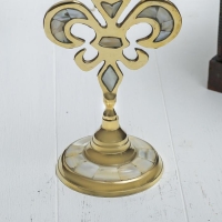 Подсвечник на 1 свечу &laquo;Вензель&raquo;, 23 см, с перламутром