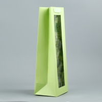 Пакет подарочный под бутылку, упаковка, &laquo;Виноград&raquo;, 36 х 13 х10 см