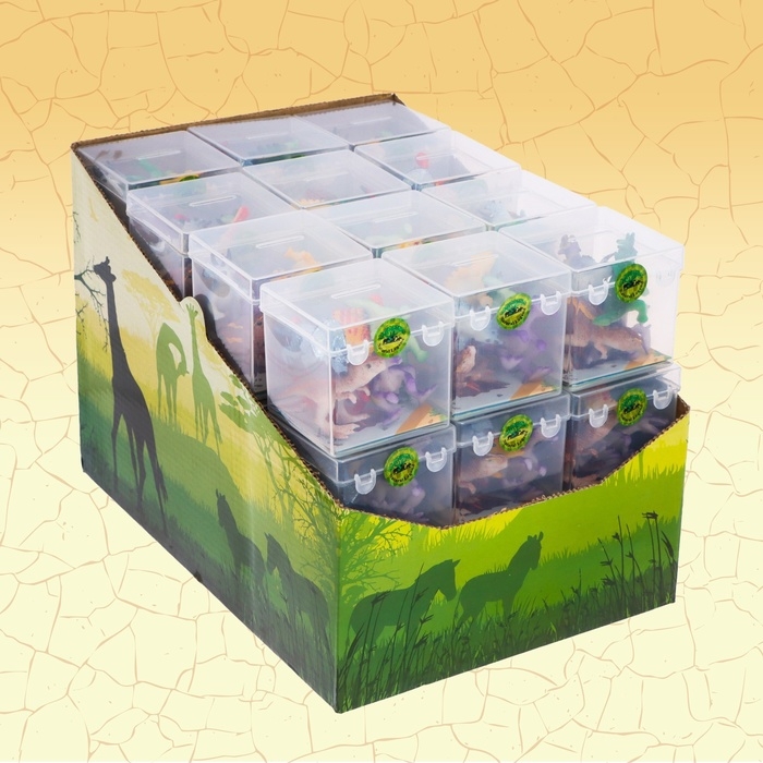 Набор животных &laquo;Мир динозавров&raquo;, 6 фигурок, карта