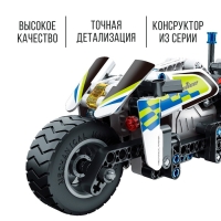 Конструктор инерционный &laquo;Полицейский байк&raquo;, 193 детали