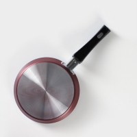 Сковорода блинная &laquo;Хит&raquo;, d=18 см, пластиковая ручка, антипригарное покрытие, цвет чёрный