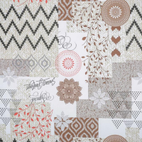 Клеёнка на стол &laquo;Изобилие&raquo;, на тканевой основе, ширина 137 см, рулон 20 метров, толщина 0,22 мм