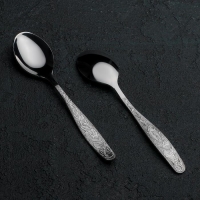 Ложка чайная &laquo;Уралочка&raquo;, длина 14 см, толщина 2 мм, цвет серебряный