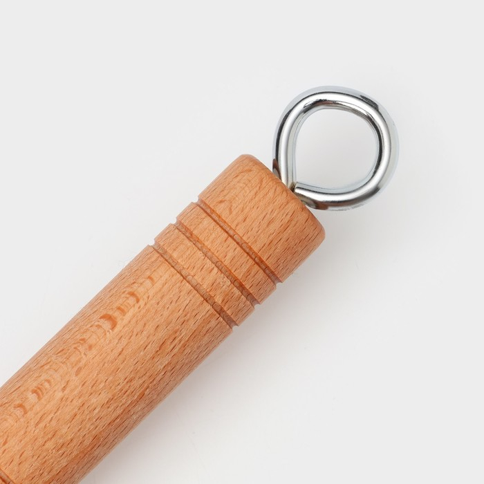 Сковорода чугунная &laquo;Сферос&raquo;, 14 ячеек, 36&times;17&times;2,5 см, деревянная ручка