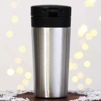 Новый год. Термостакан с кнопкой &laquo;Уют&raquo;, 350 мл