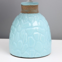 Настольная лампа "Медея" Е14 40Вт голубой 20х20х33 см RISALUX