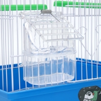 Клетка для птиц фигурная, 30 х 23 х 39 см, синяя Клетка для птиц фигурная, 30 х 23 х 39 см, синяя