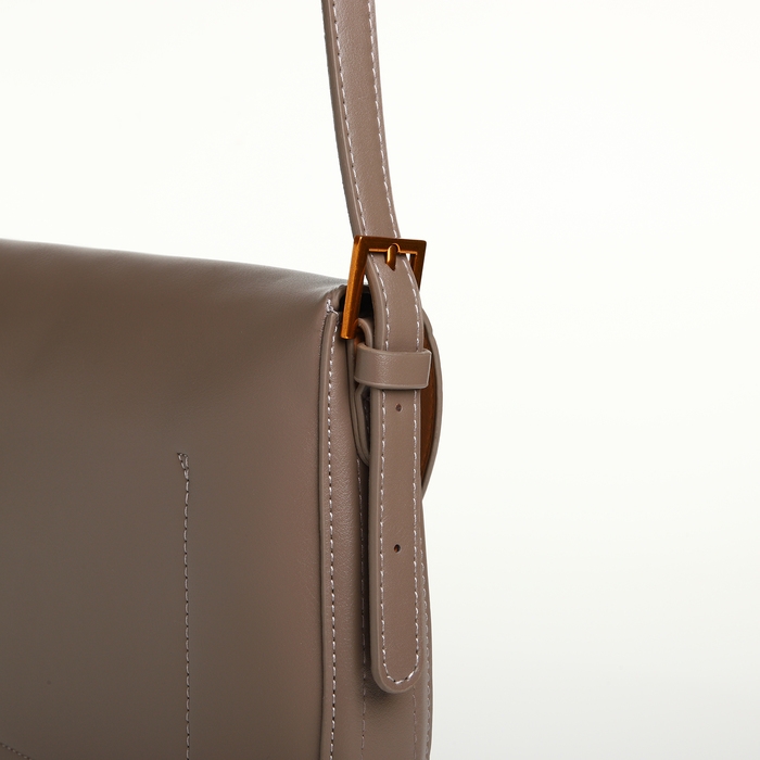 Сумка женская на клапане TEXTURA, средний размер, цвет серый