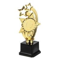 Наградная фигура &laquo;Звезды&raquo;, подставка пластик черная, 22 &times; 9,5 &times; 7,5 см.