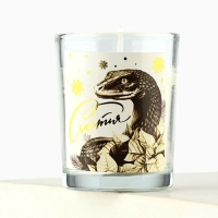 Свеча новогодняя &laquo;Счастья&raquo;, на Новый год, аромат лаванда,5х6х5 см