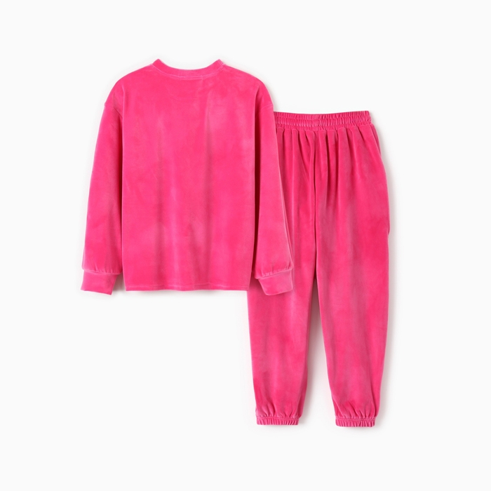 Костюм детский (свитшот, брюки) KAFTAN Plushy р.34 (122-128), фуксия Костюм детский (свитшот, брюки) KAFTAN Plushy р.34 (122-128), фуксия