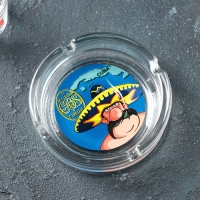 Набор подарочный &laquo;Крепкие напитки&raquo;, стеклянный, 7 предметов: стопка 70 мл, пепельница