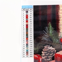 Алмазная мозаика на новый год с частичным заполнением на холсте &laquo;Новогоднее настроение&raquo;, 20 х 30 см, новогодний набор для творчества