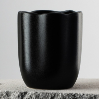 Кружка керамическая неровный край «Чёрная», 350 мл, цвет чёрный Кружка керамическая неровный край «Чёрная», 350 мл, цвет чёрный