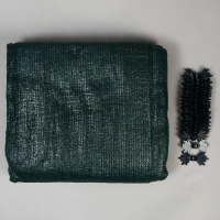 Сетка затеняющая, 10 &times; 4 м, плотность 55 г/м&sup2;, зелёная, в наборе 29 клипс