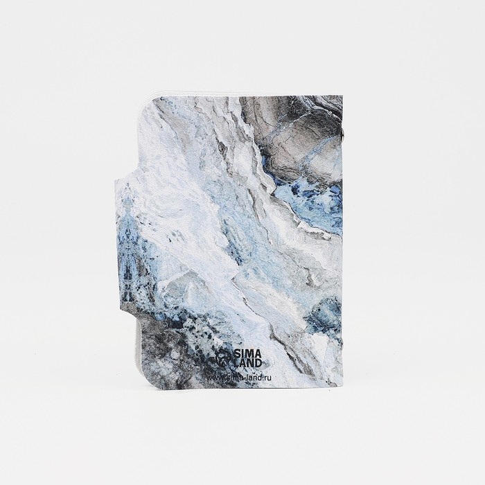 Визитница на кнопке, 24 карты, цвет голубой Визитница на кнопке, 24 карты, цвет голубой