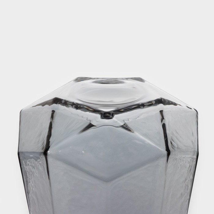 Набор стаканов стеклянных Magistro &laquo;Дарио&raquo;, 450 мл, 10&times;11,5 см, 6 шт, цвет графит