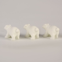 Миниатюра кукольная &laquo;Белый медведь&raquo;, набор 3 шт., размер 1 шт. &mdash; 4 &times; 2 &times; 3 см