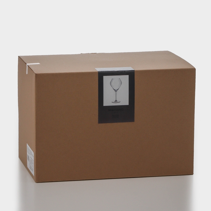 Набор стеклянных бокалов для вина «Брависсимо», 620 мл, 6 шт Набор стеклянных бокалов для вина «Брависсимо», 620 мл, 6 шт