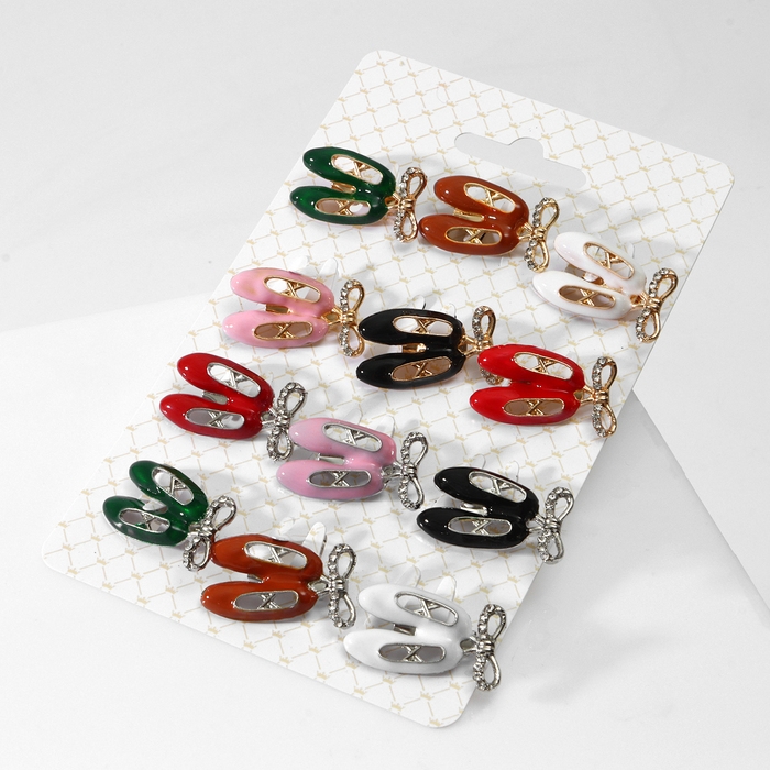 Брошь &laquo;Пуанты&raquo; с бантиком, цвет МИКС (неделимая фас. 12шт, цена за шт)