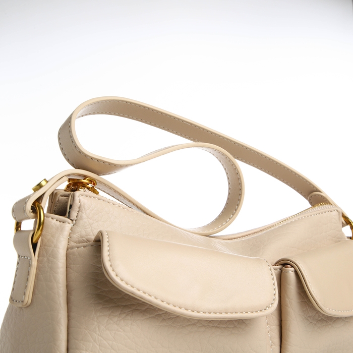 Сумка женская TEXTURA, средний размер, цвет бежевый