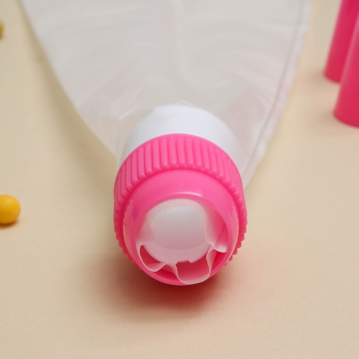 Набор кондитерский Доляна &laquo;Бирюза&raquo;, 6 насадок (основание насадки 2,5 см), 29&times;19&times;3,5 см, насадки и цвет МИКС