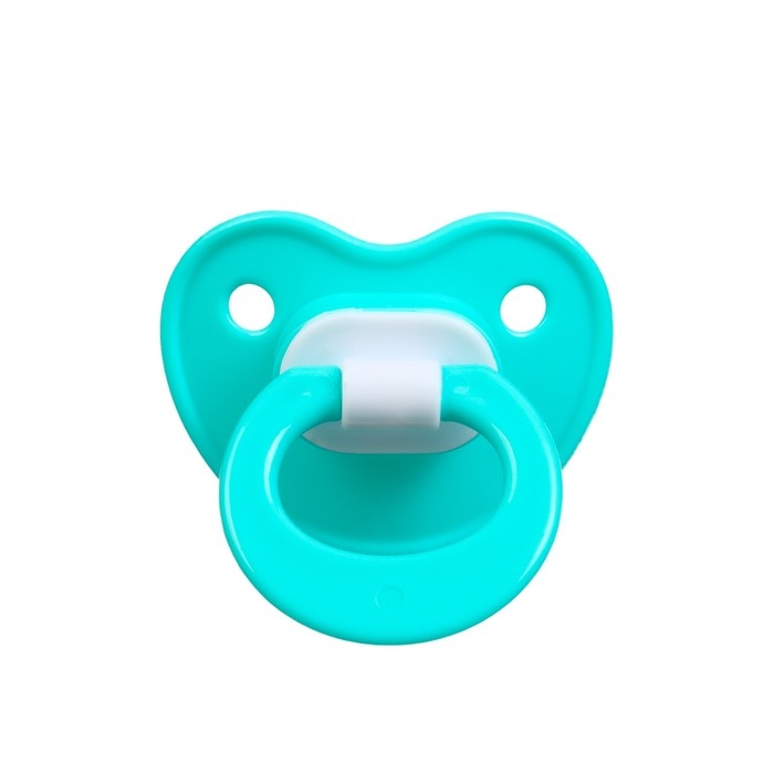 Соска-пустышка ортодонтическая, силикон, +6мес., с колпачком, цвет бирюзовый Соска-пустышка ортодонтическая, силикон, +6мес., с колпачком, цвет бирюзовый
