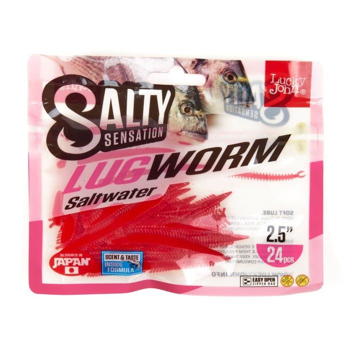 Черви съедоб. искусст. LJ Salty Sensation LUGWORM 2.5in (06.35)/F40 24шт. Черви съедоб. искусст. LJ Salty Sensation LUGWORM 2.5in (06.35)/F40 24шт.