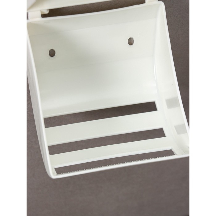 Держатель для туалетной бумаги Regular, 15,5&times;12,2&times;13,5 см, цвет белое облако