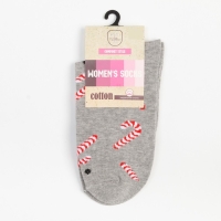Носки женские &laquo;Леденцы&raquo; цвет серый, размер 23-25
