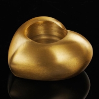 Подсвечник алюминий "Сердце" на 1 свечу 8,5х9х4 см Подсвечник алюминий "Сердце" на 1 свечу 8,5х9х4 см