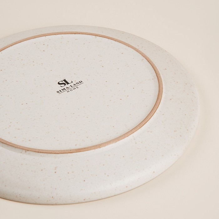 Тарелка керамическая SL Home &laquo;Райяс&raquo;, d=27 см, цвет бежевый