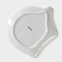 Блюдо сервировочное Доляна &laquo;Ёжик в золотом&raquo;, 20&times;17 см, цвет белый