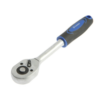 Вороток с трещоткой ТУНДРА, CrV, квадрат 3/8", изогнутая 2К рукоятка, 72 зубца, 200 мм Вороток с трещоткой ТУНДРА, CrV, квадрат 3/8", изогнутая 2К рукоятка, 72 зубца, 200 мм