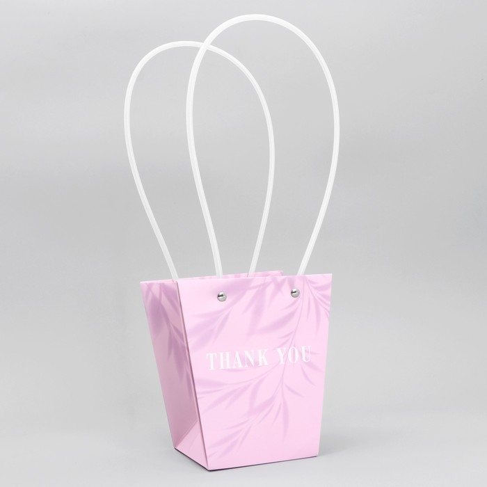 Переноска для цветов &laquo;Благодарю&raquo;, 13.5 х 15 х 9.5 см