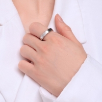 Кольцо XUPING слава, цвет белый в серебре, размер 19