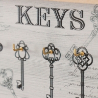 Крючки декоративные дерево "Ретро. Ключи" 29,8х2,5х13,6 см Крючки декоративные дерево "Ретро. Ключи" 29,8х2,5х13,6 см