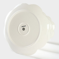 Этажёрка - фруктовница Доляна &laquo;Сьюзен&raquo;, 3 яруса, d=15,5/25,5/27 см, фарфор, цвет белый