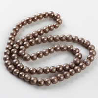 Бусины из стекла, набор 78 шт., размер 1 шт. &mdash; 10 мм, цвет коричневый